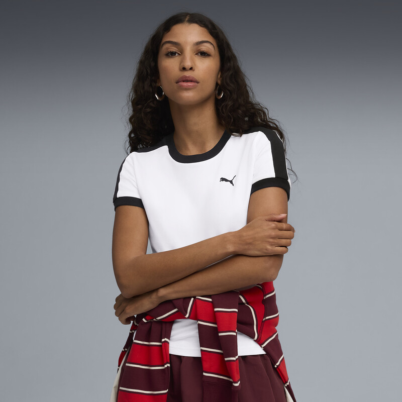 

Women's PUMA T7 FAMILY Slim Cotton Tee
