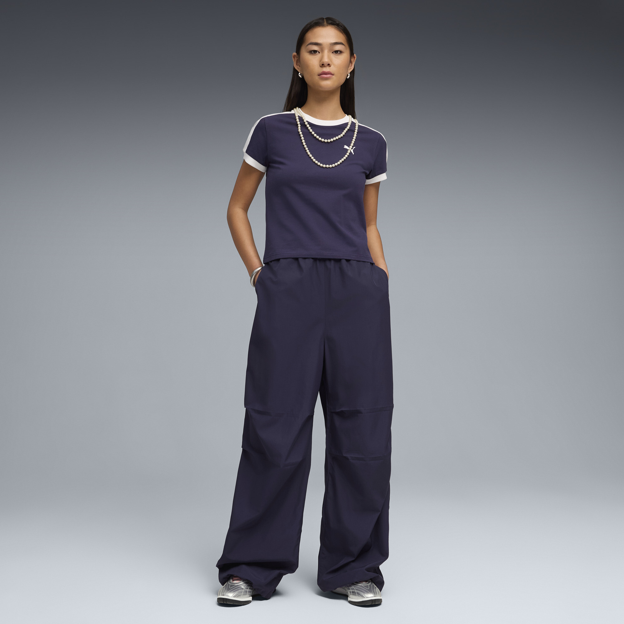 PUMA T7 Slim T-shirt voor Dames, Maat XL thumbnail 4