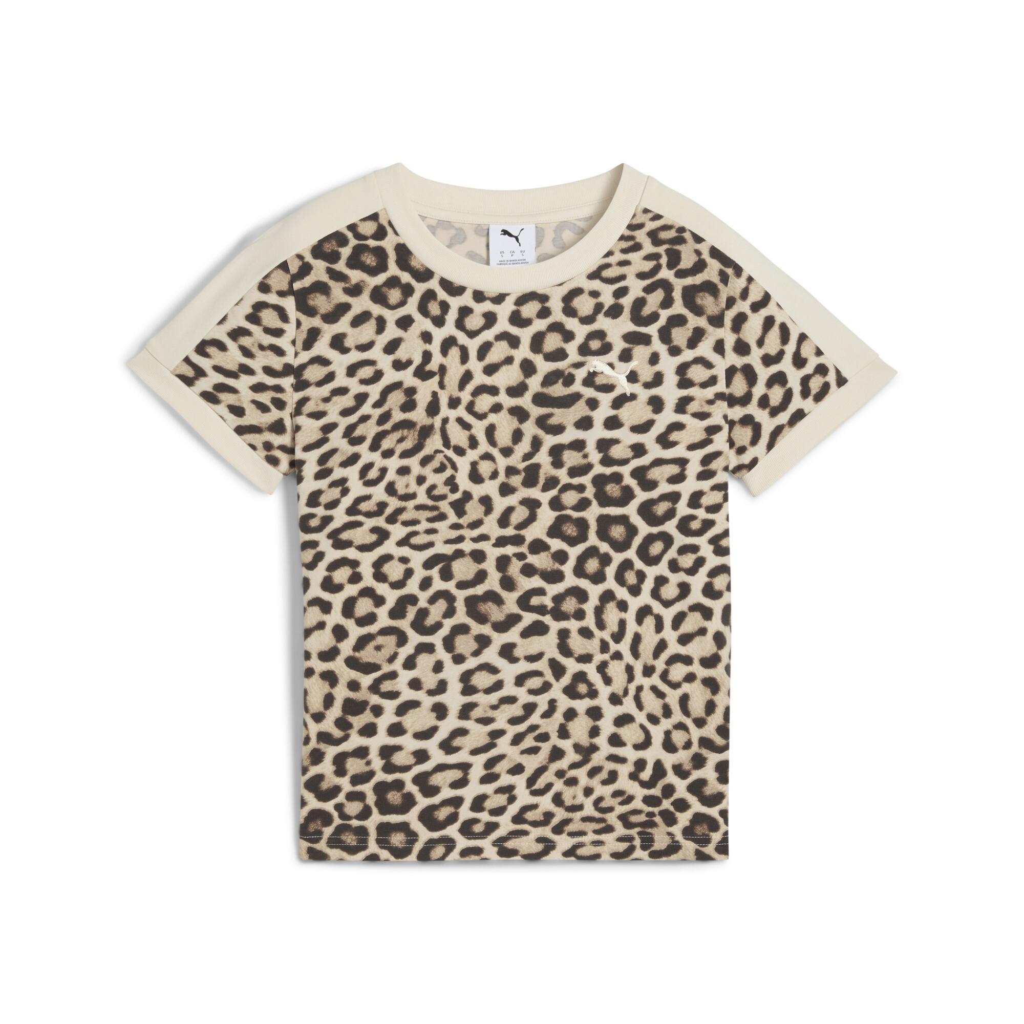 PUMA T7 Leo Luxe Slim T-shirt voor Dames, Maat M thumbnail 3