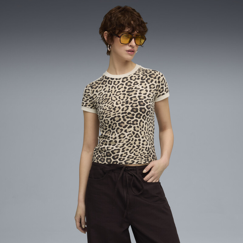 

Women's PUMA Leo Luxe Slim Fit Printed Tee