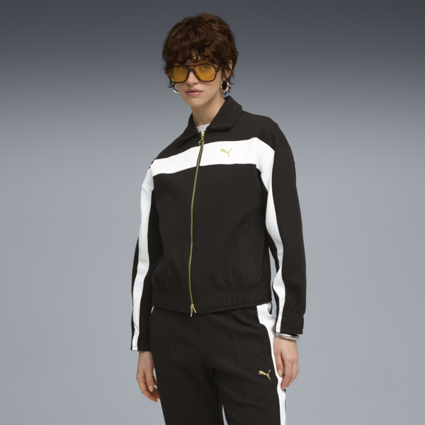 Campera holgada T7 para mujer, PUMA Black, large-ARG