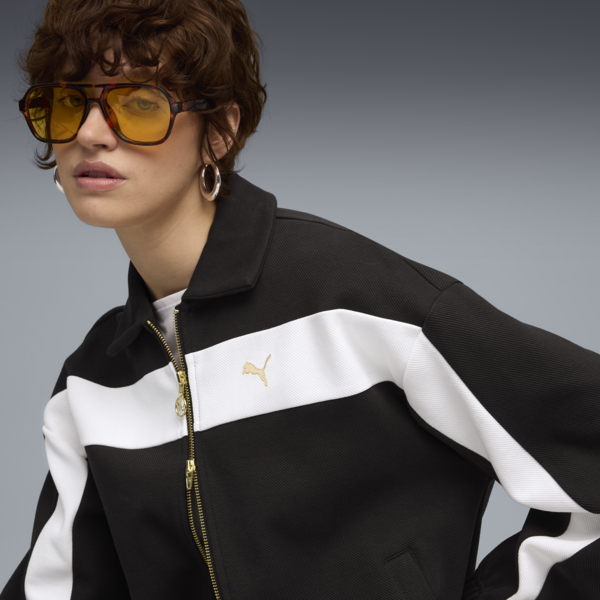 Campera holgada T7 para mujer, PUMA Black, large-ARG