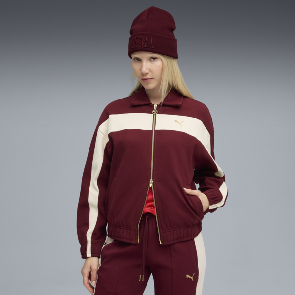 Campera holgada T7 para mujer, Ruby Shimmer, large-ARG