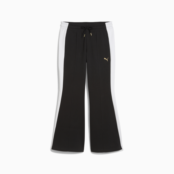 Pantalones acampanados T7 para mujer, PUMA Black, large-ARG