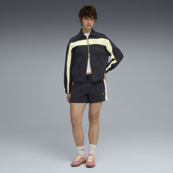 Shorts T7 Pintuck para mujer, New Navy, large-ARG