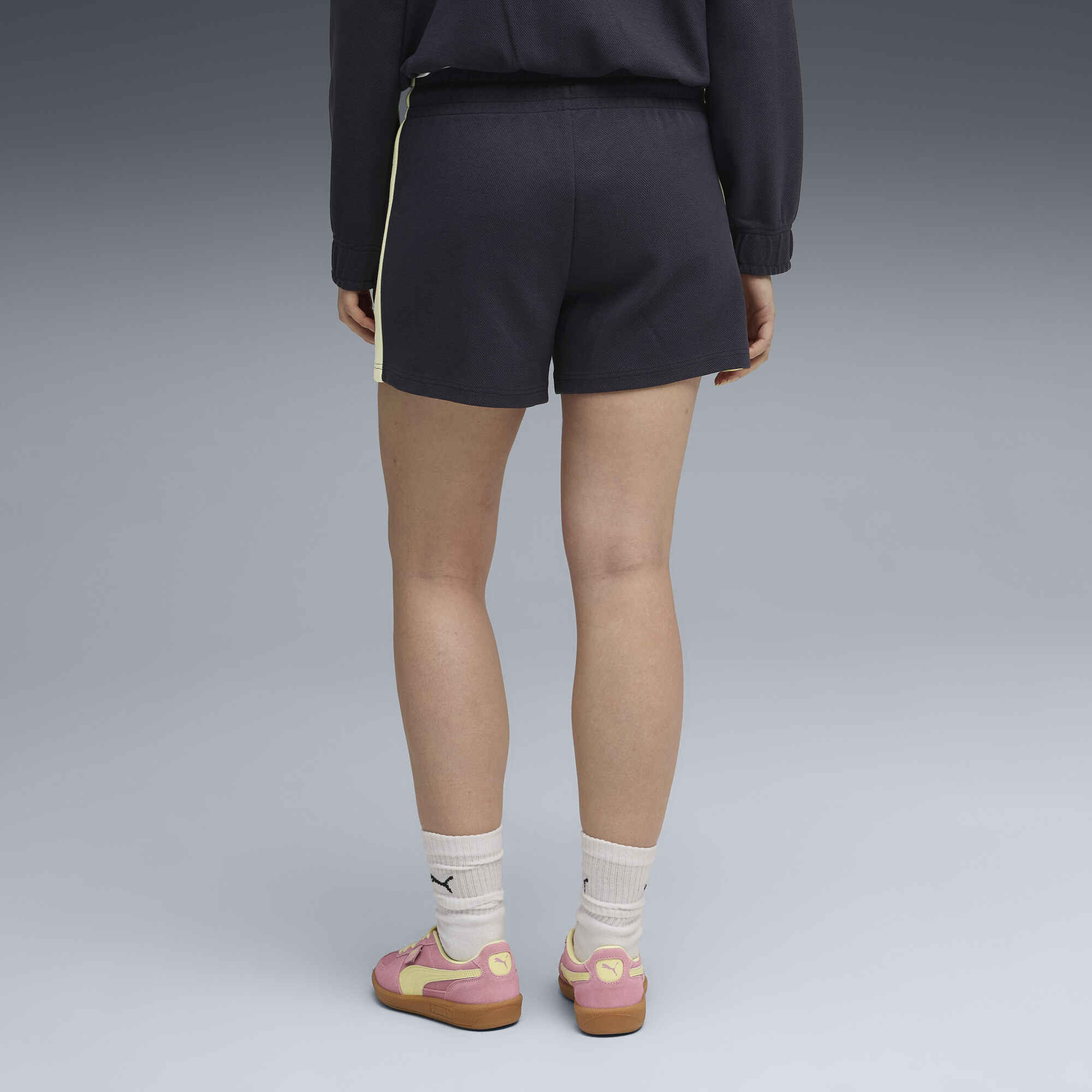 PUMA T7 Pintuck 4"short voor Dames, Blauw, Maat M thumbnail 5