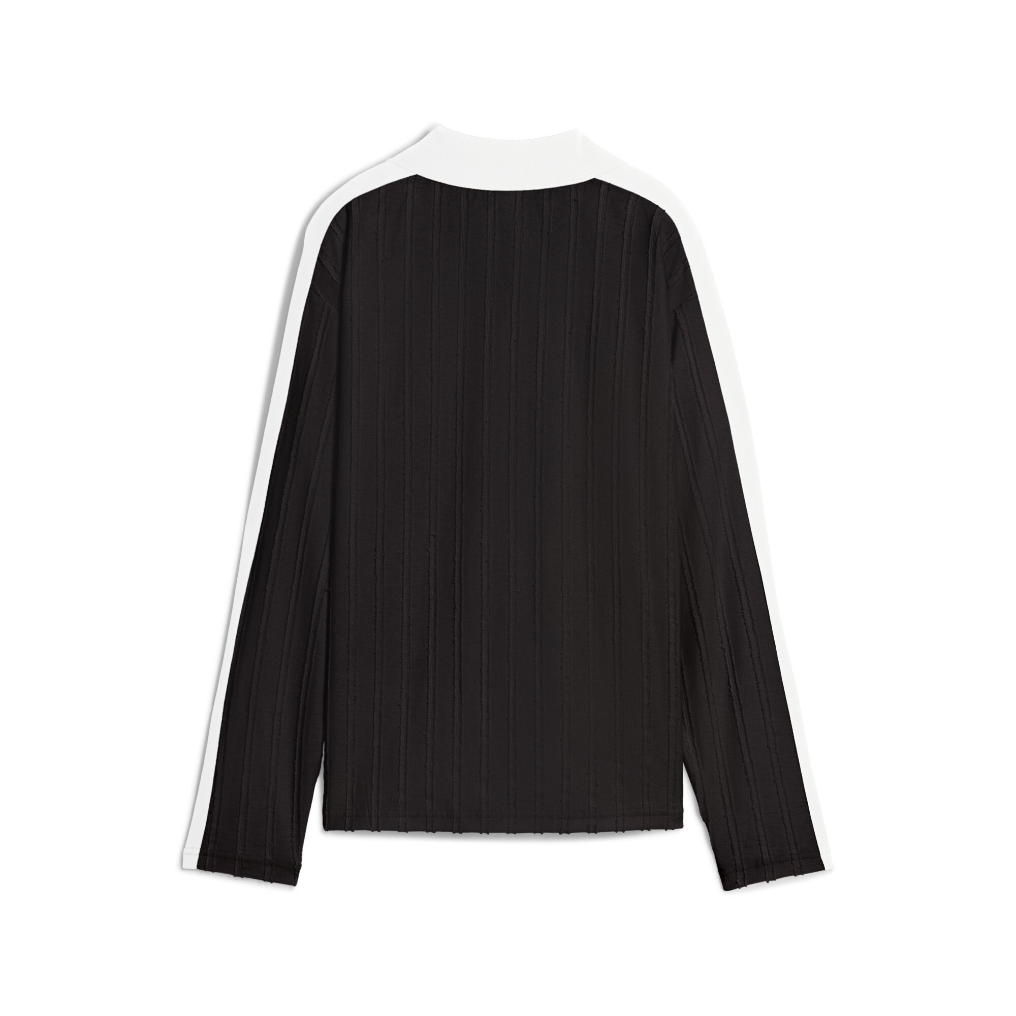 PUMA T7 Relaxed polo met lange mouwen voor Dames, Zwart, Maat L thumbnail 2