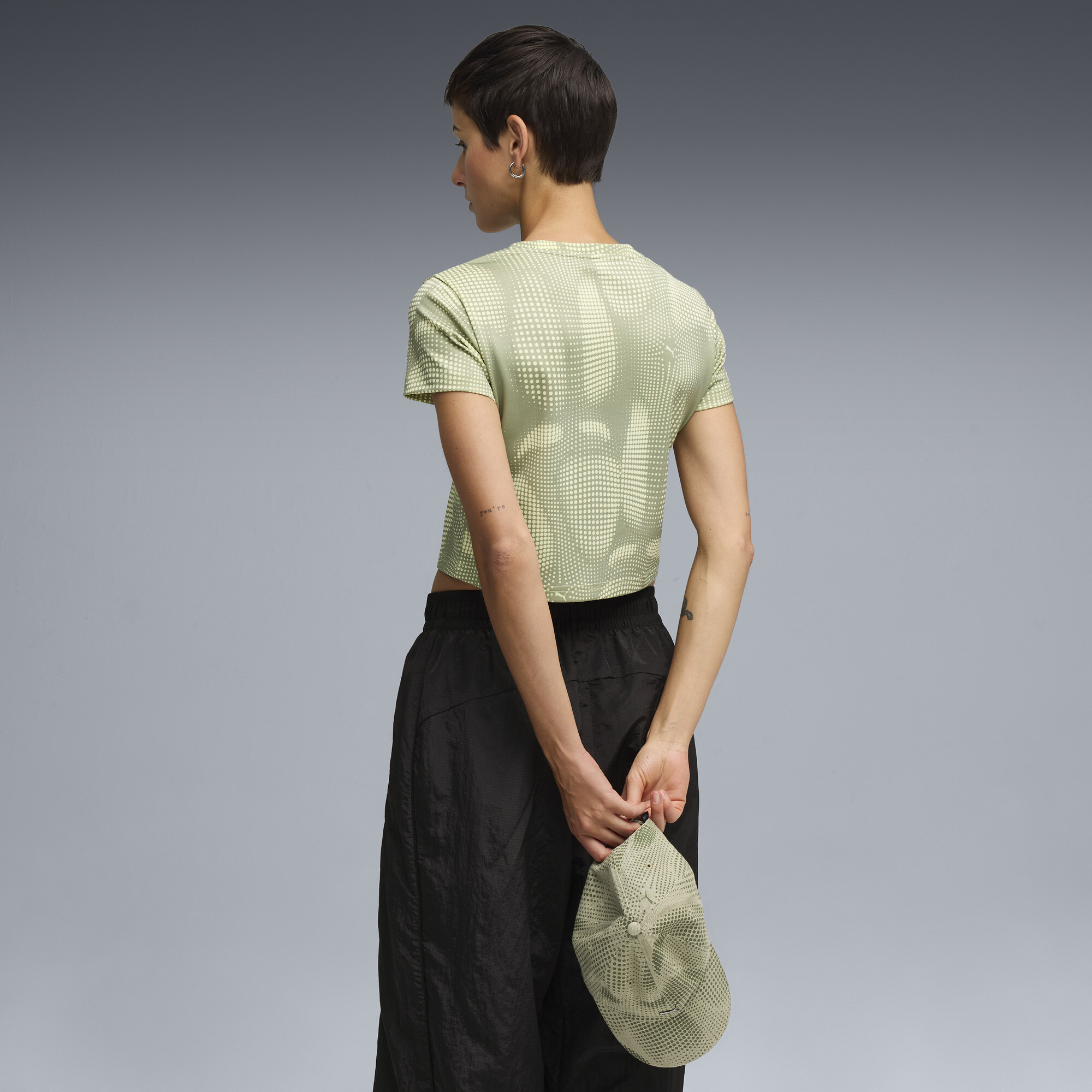 PUMA DARE TO baby-T-shirt met all-over-print voor Dames, Maat S thumbnail 5