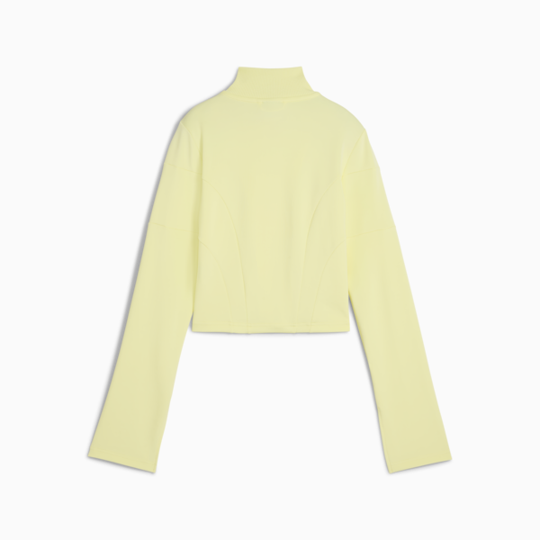 DARE TO Slim Cropped Track Jacket Women, Gold Moon, large-ZAF
