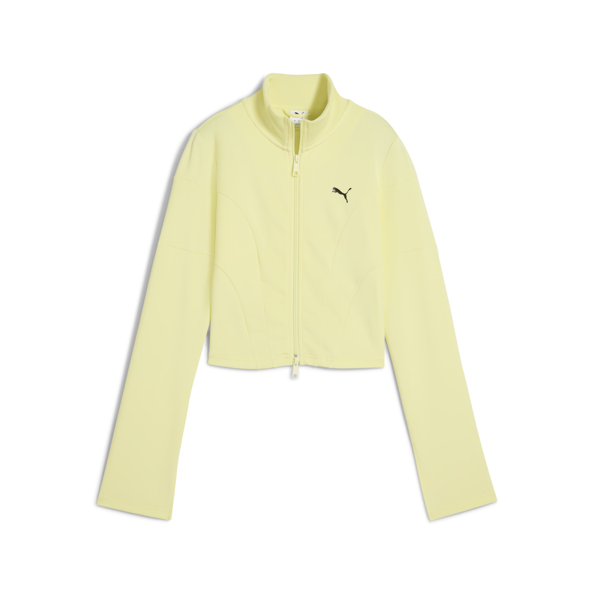 PUMA DARE TO slim cropped trainingsjack voor Dames, Goud, Maat S thumbnail 3