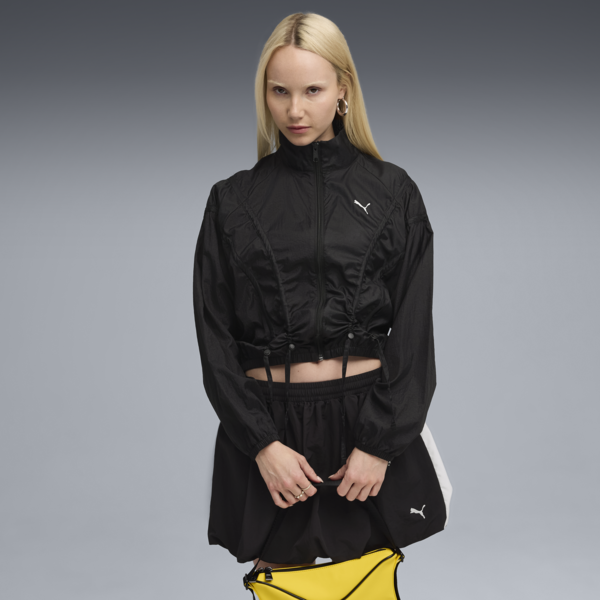 DARE TO Oversized Woven Jacket Women, PUMA Black, large-ZAF