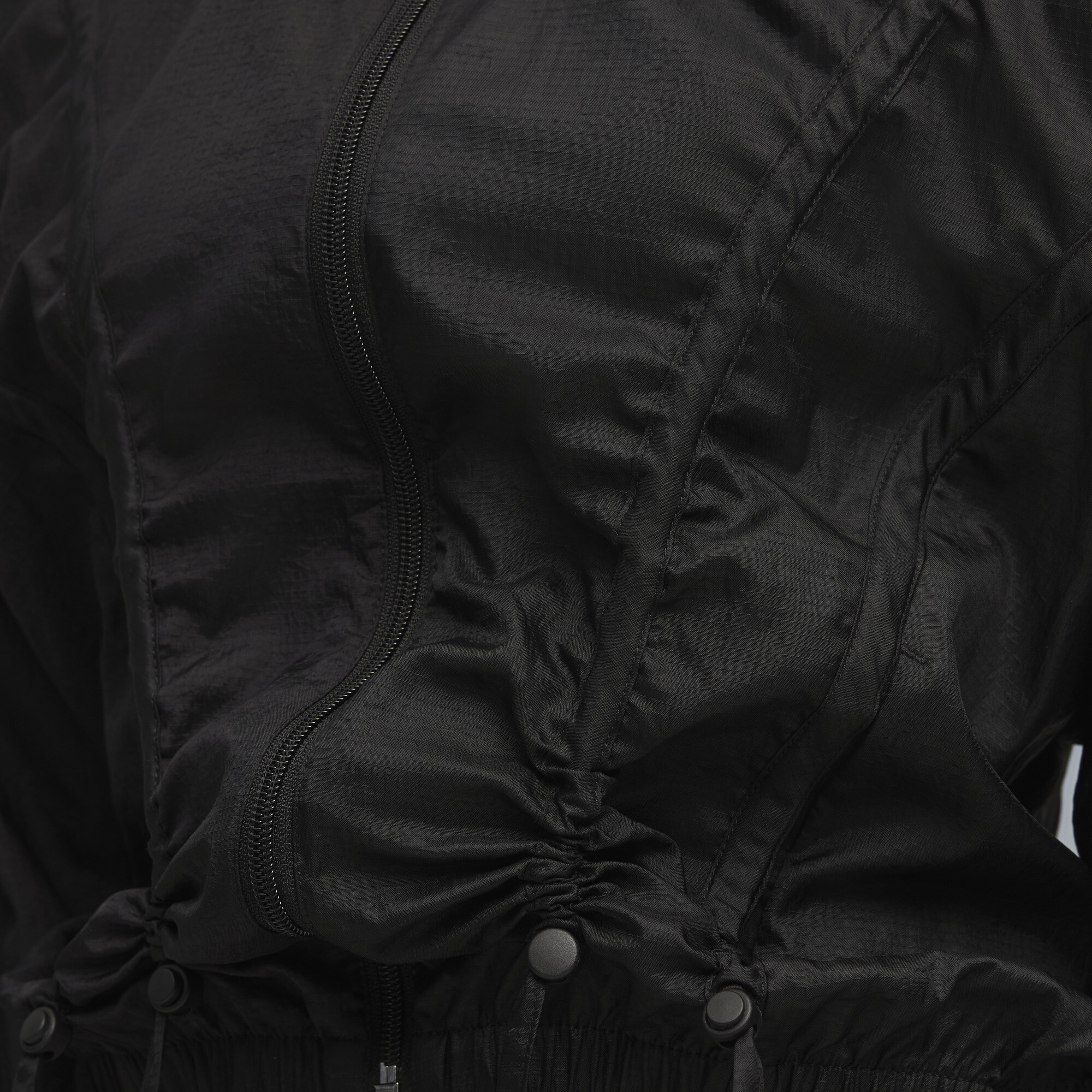 PUMA DARE TO oversized geweven jack voor Dames, Zwart, Maat S thumbnail 4