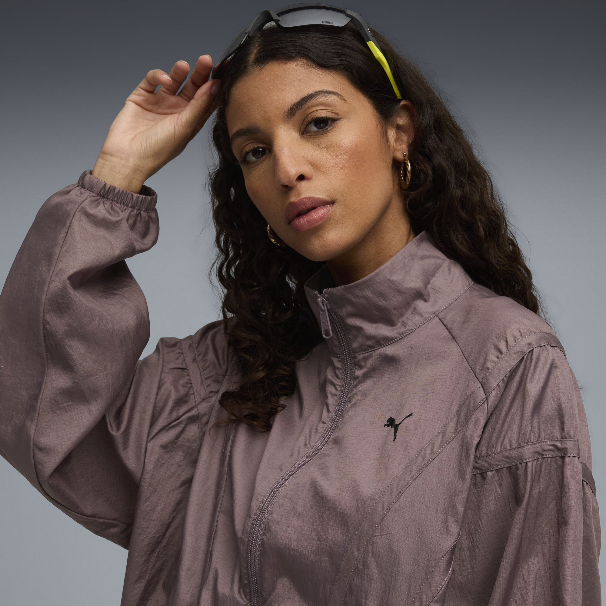 PUMA DARE TO oversized geweven jack voor Dames, Maat XL thumbnail 7