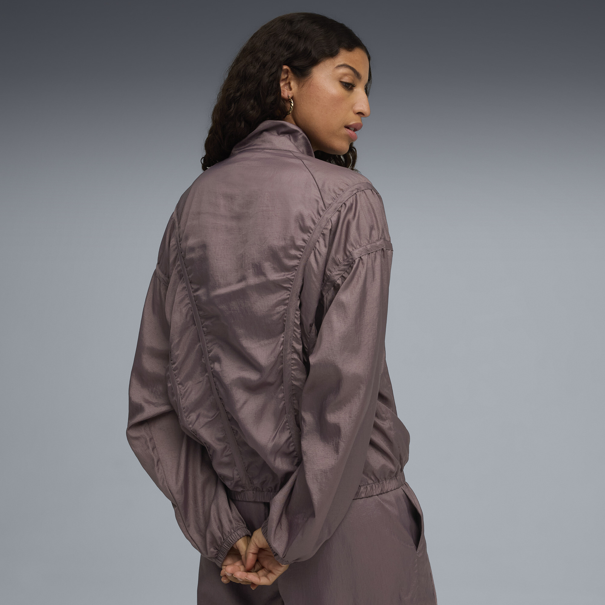 PUMA DARE TO oversized geweven jack voor Dames, Maat XL thumbnail 5