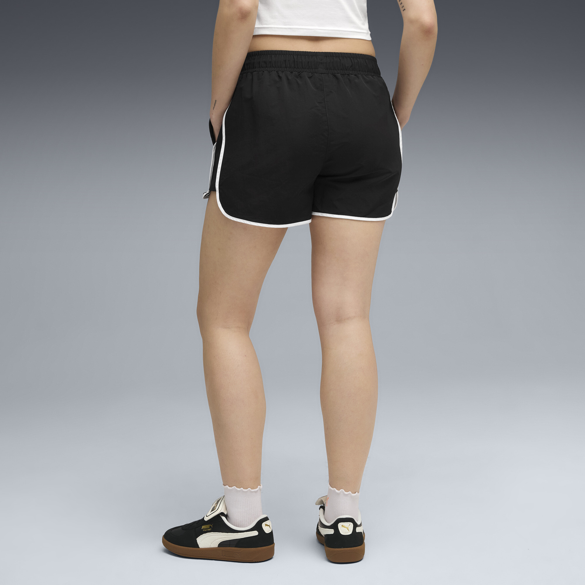 PUMA Wardrobe Essentials geweven korte broek voor Dames, Zwart, Maat M thumbnail 5