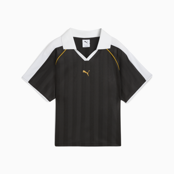 T7 Relaxed Football Jersey Women, PUMA Black, large-MEX