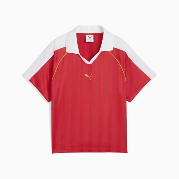 T7 Relaxed Football Jersey Women, For All Time Red, large-ZAF