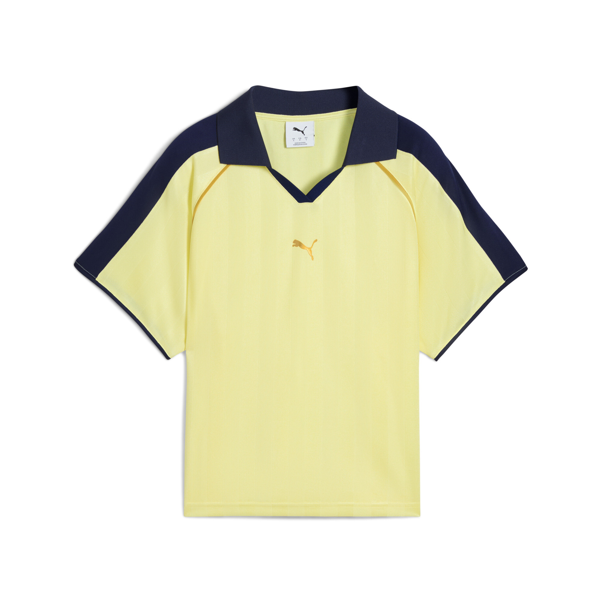 PUMA T7 Relaxed voetbalshirt voor Dames, Goud, Maat L thumbnail 3