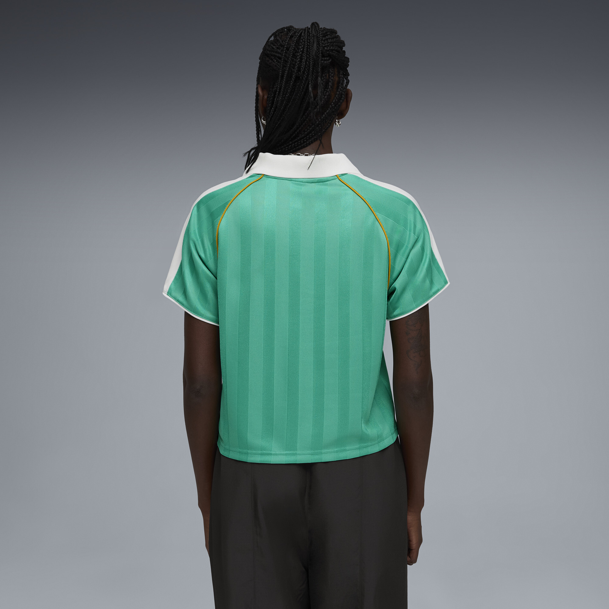 PUMA T7 Relaxed voetbalshirt voor Dames, Groen, Maat L thumbnail 5