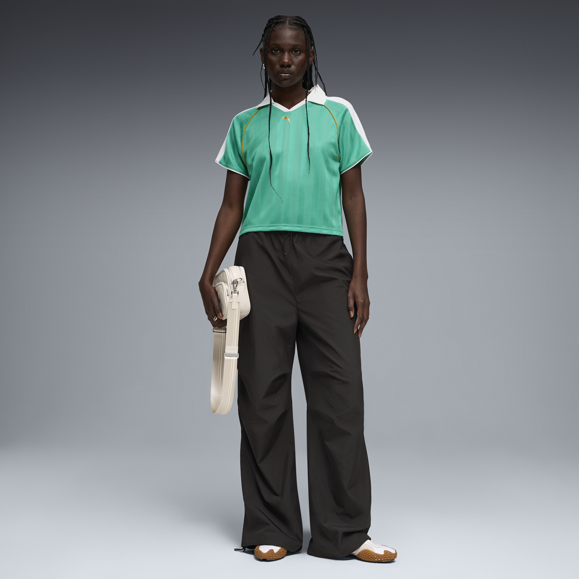 PUMA T7 Relaxed voetbalshirt voor Dames, Groen, Maat L thumbnail 4