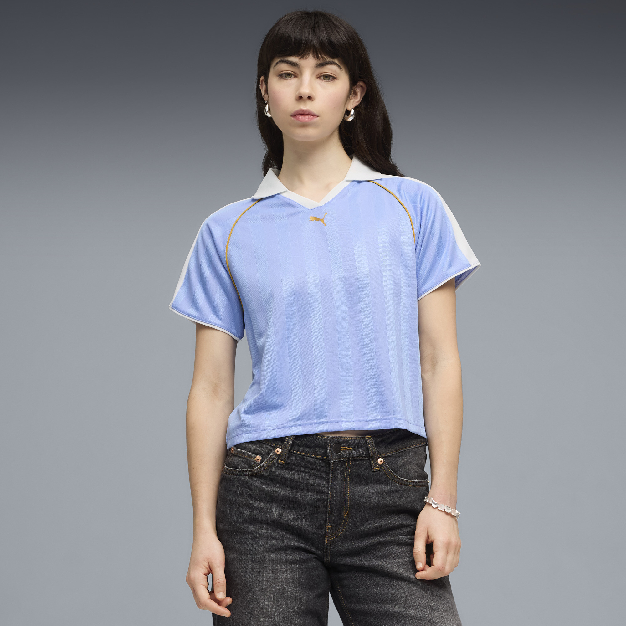 Camiseta de fútbol holgada T7 para mujer