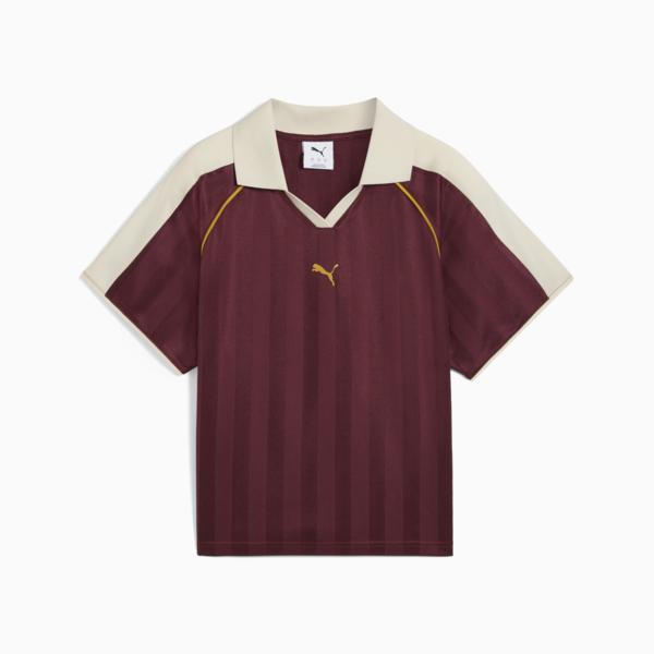 Jersey de fútbol holgada T7 para mujer, Ruby Shimmer, large-MEX