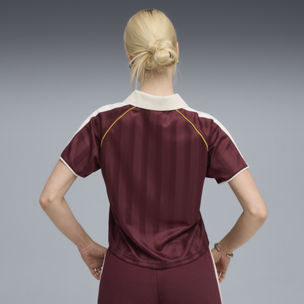 Jersey de fútbol holgada T7 para mujer, Ruby Shimmer, large-MEX