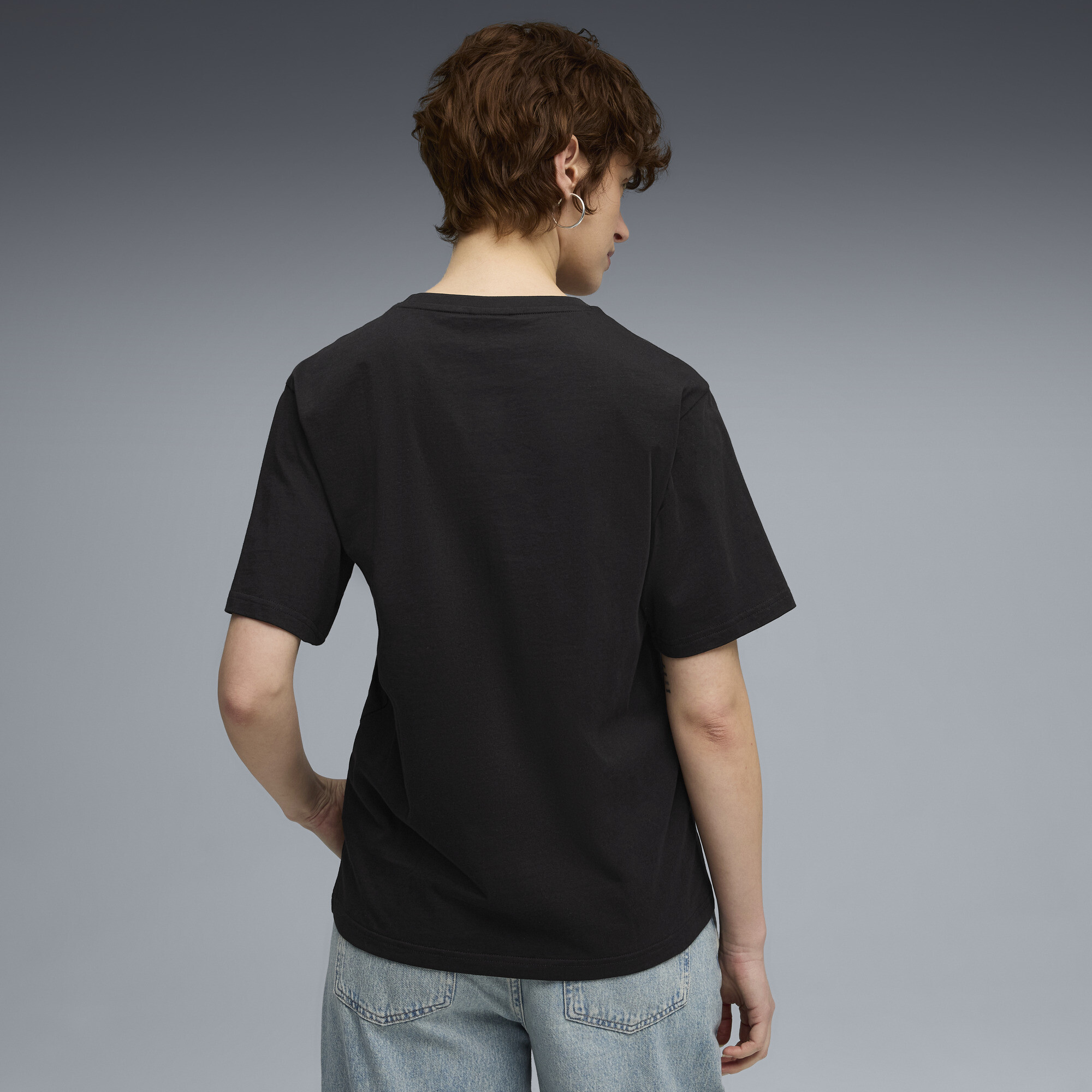 Graphic PUMA Fest relaxed T-shirt voor Dames, Zwart, Maat S thumbnail 5