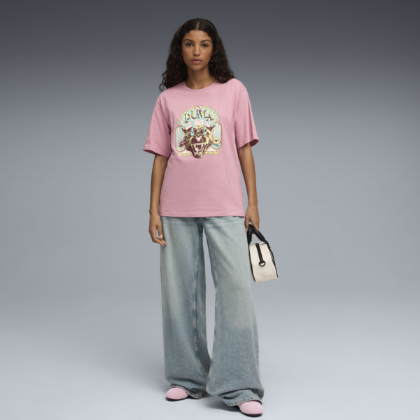 Remera estampada PUMA Fest para mujer, Poised Pink, large-ARG