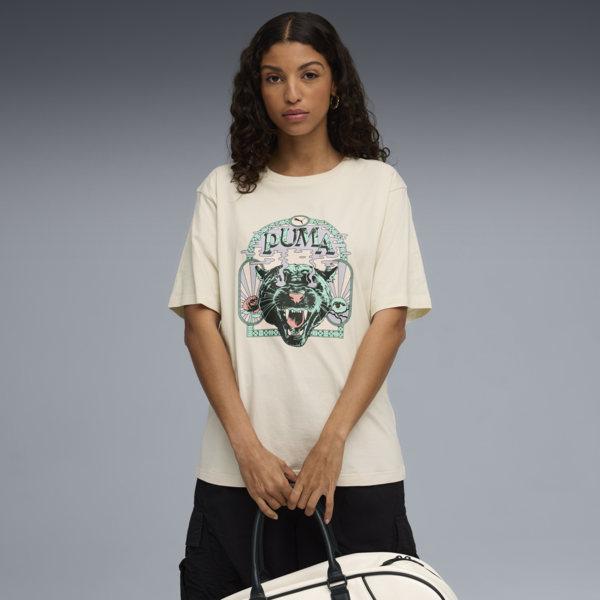 Remera estampada PUMA Fest para mujer, Alpine Snow, large-ARG