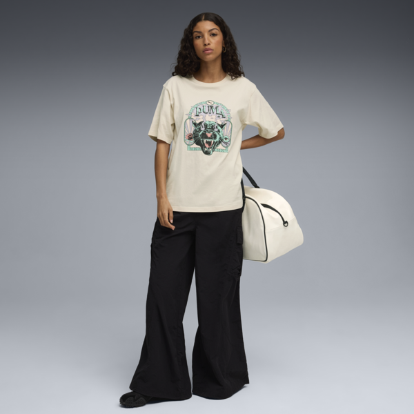 Remera estampada PUMA Fest para mujer, Alpine Snow, large-ARG