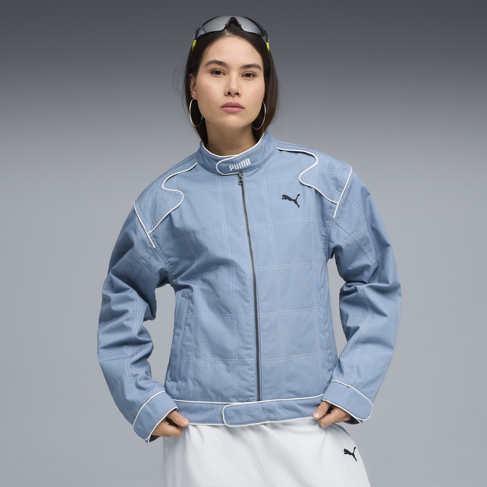 FUTURE.PUMA.ARCHIVE Racer UNISEX Ceket | Mavi | Puma | Sku