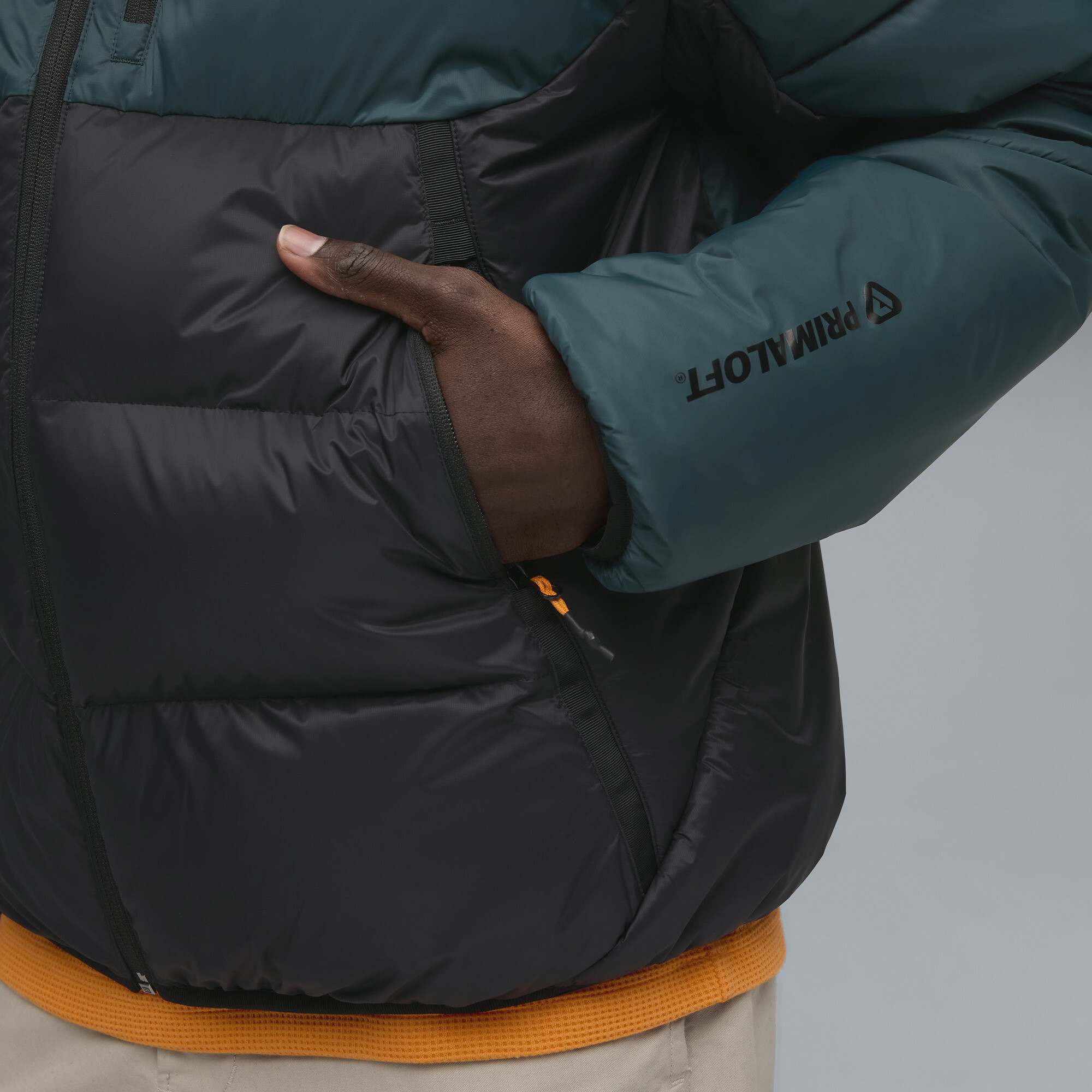 PUMATECH PrimaLoftÂ® pufferjack voor Heren, Groen, Maat S thumbnail 4