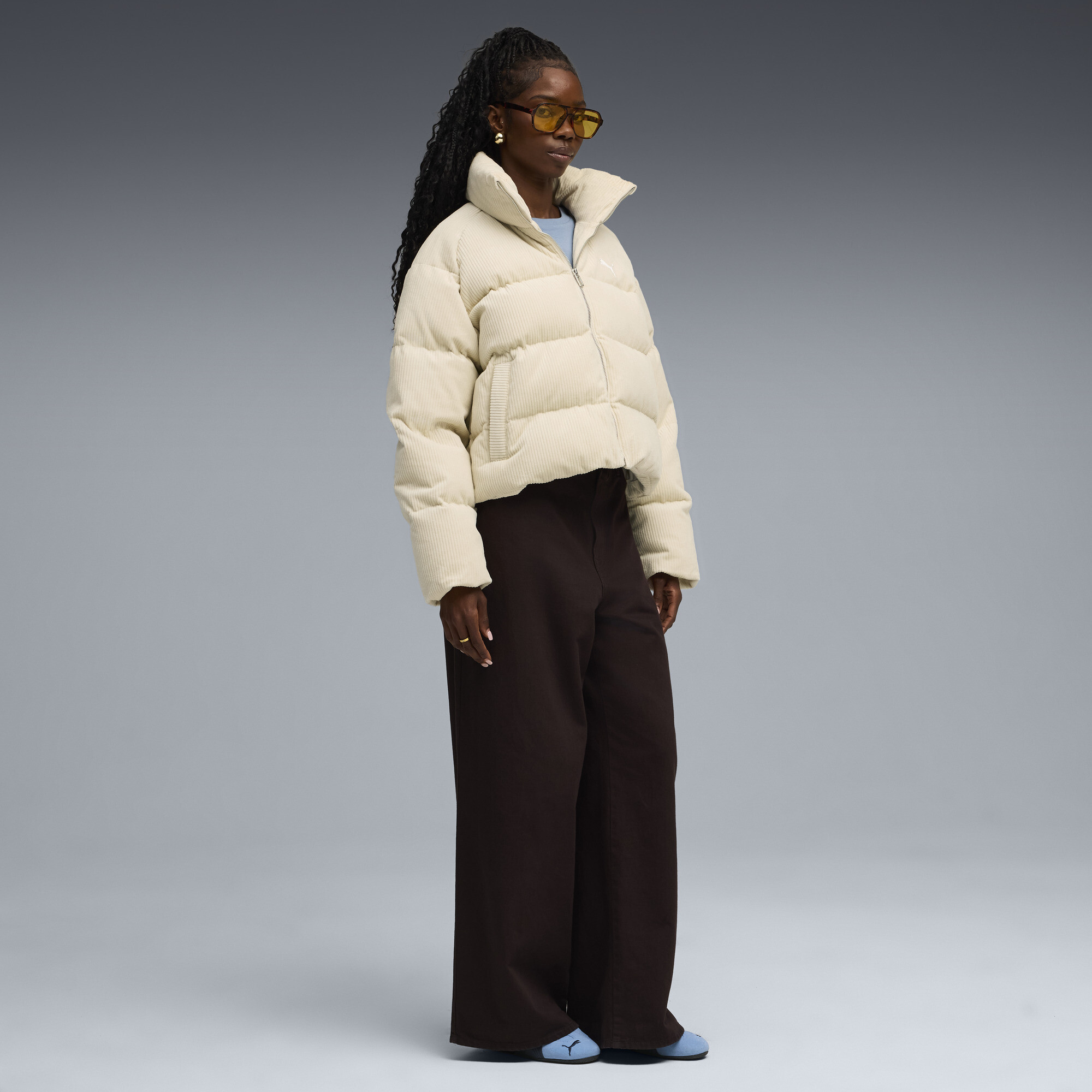 PUMA Wardrobe Essentials corduroy pufferjack voor Dames, Maat S thumbnail 6