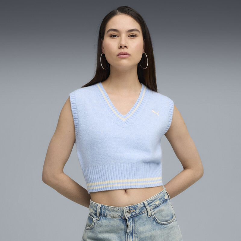 Women's PUMA Premium Essentials V-Neck Knit Vest