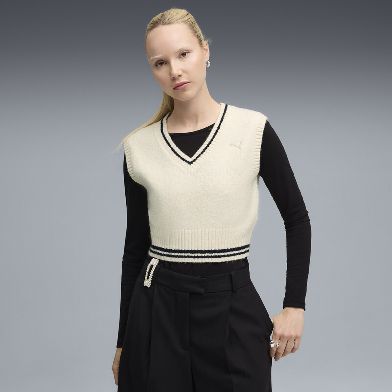 Women's PUMA Premium Essentials V-Neck Knit Vest
