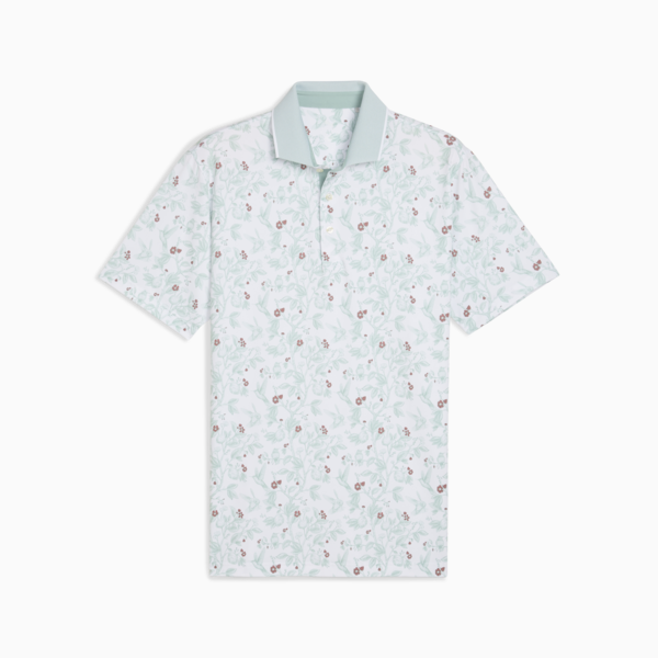 MATTR Humming Golf Polo Men, White Glow, large-ZAF