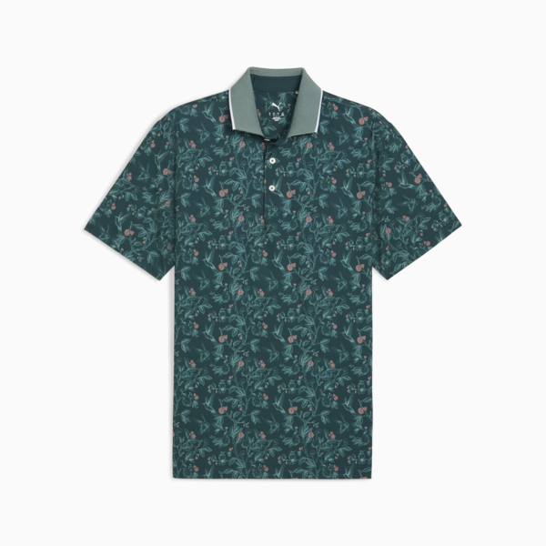 MATTR Humming Golf Polo Men, Green Terrain, large-ZAF