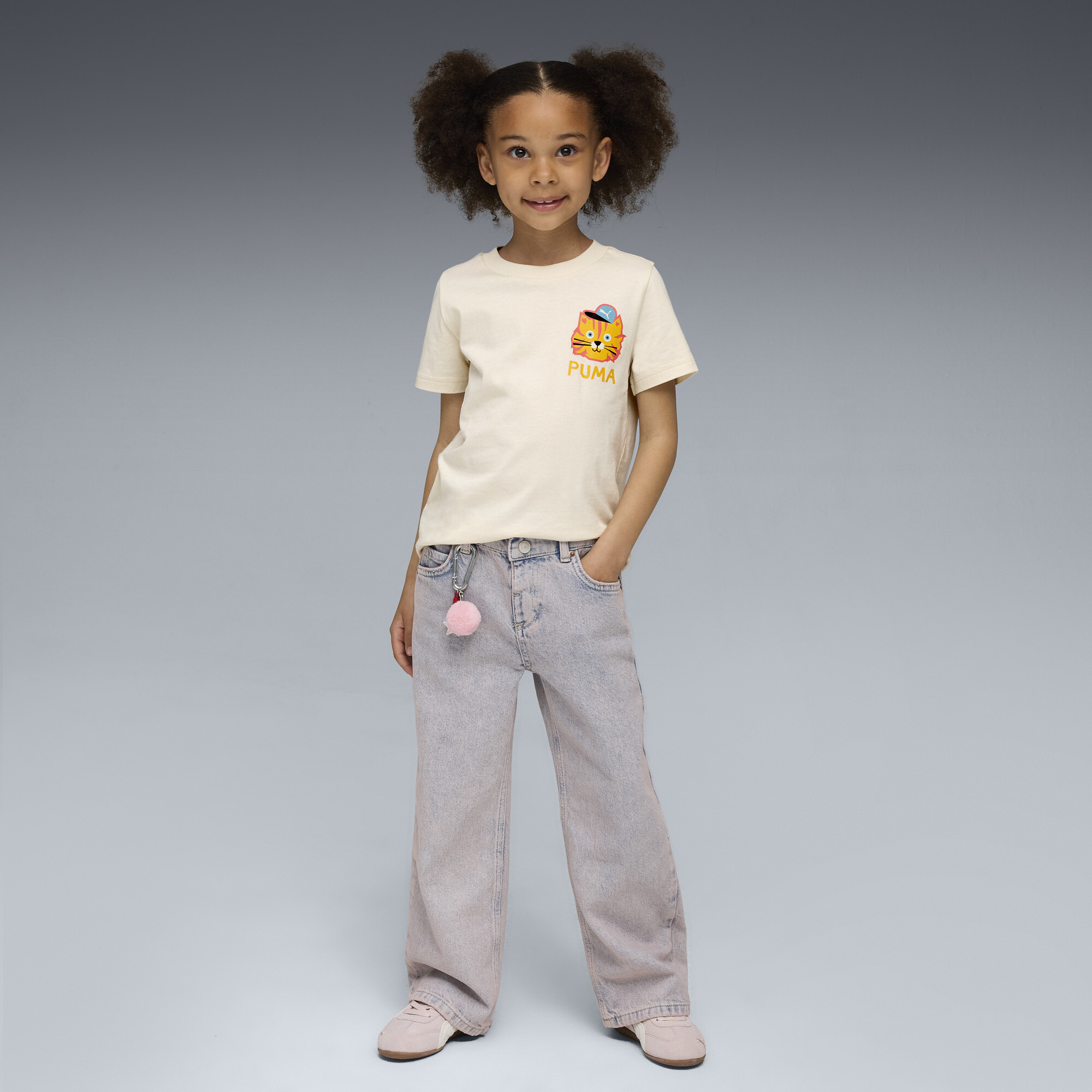 PUMA Moody Cat Graphic T-shirt I, Maat 4-5Y thumbnail 5