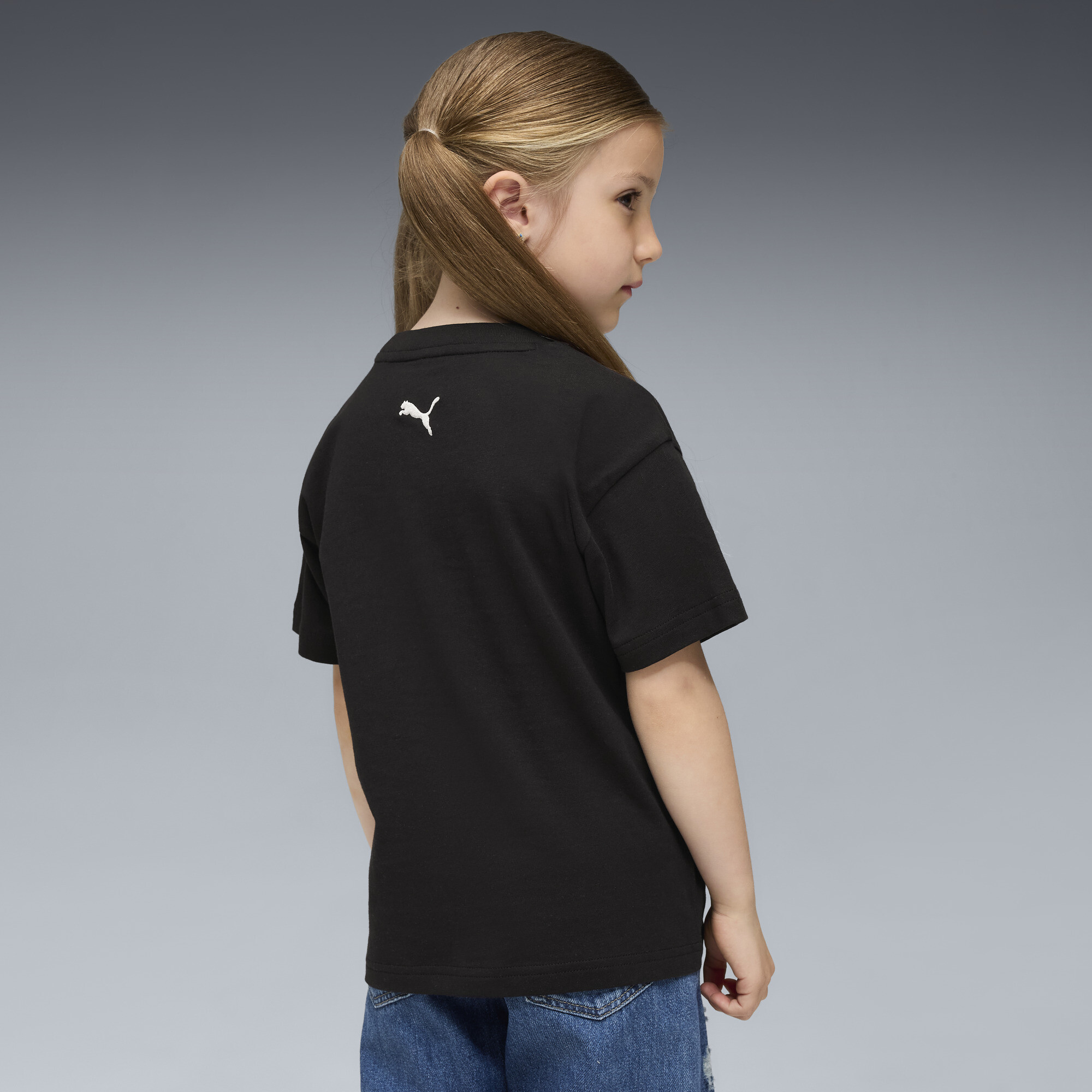 PUMA Moody Cat Graphic T-shirt II, Zwart, Maat 3-4Y thumbnail 4