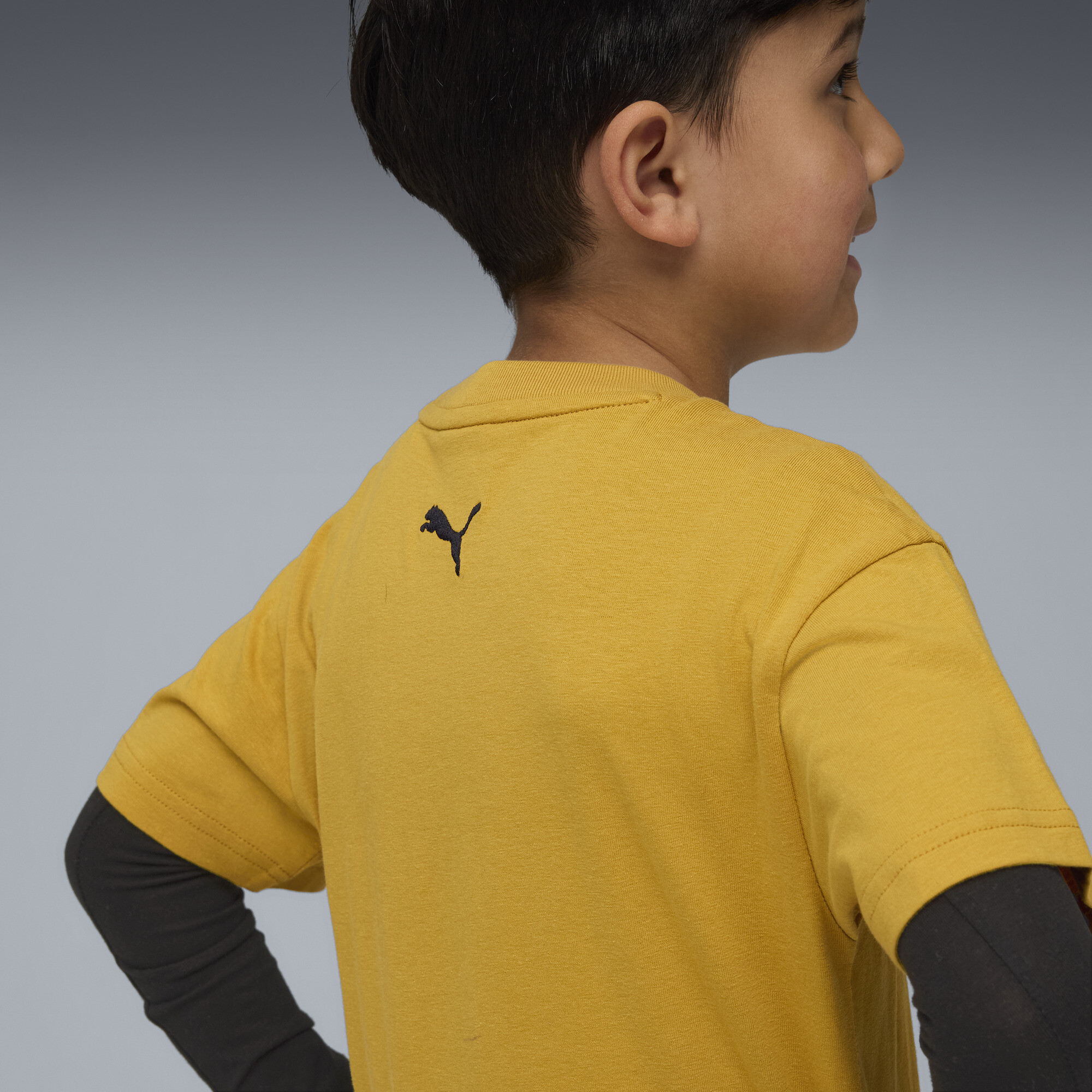 PUMA Moody Cat Graphic T-shirt II, Goud, Maat 4-5Y thumbnail 6