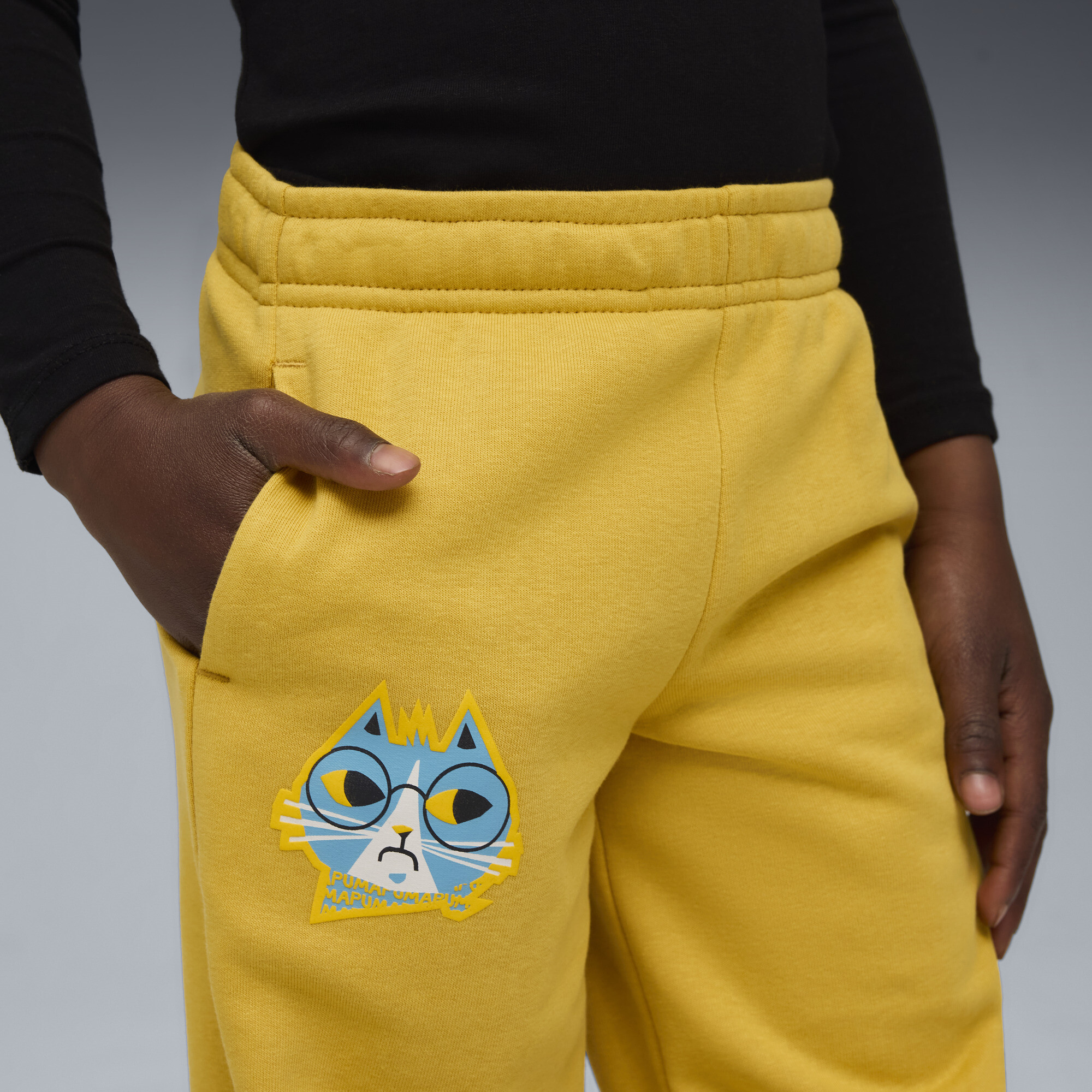 PUMA Moody Cat sweatpant, Goud, Maat 5-6Y thumbnail 4