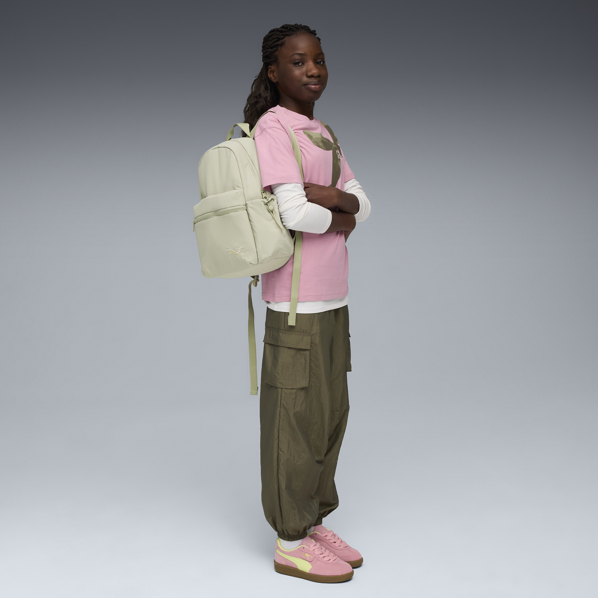 PUMA Bowtique Relaxed T-shirt met print voor Dames, Roze, Maat 9-10Y thumbnail 4