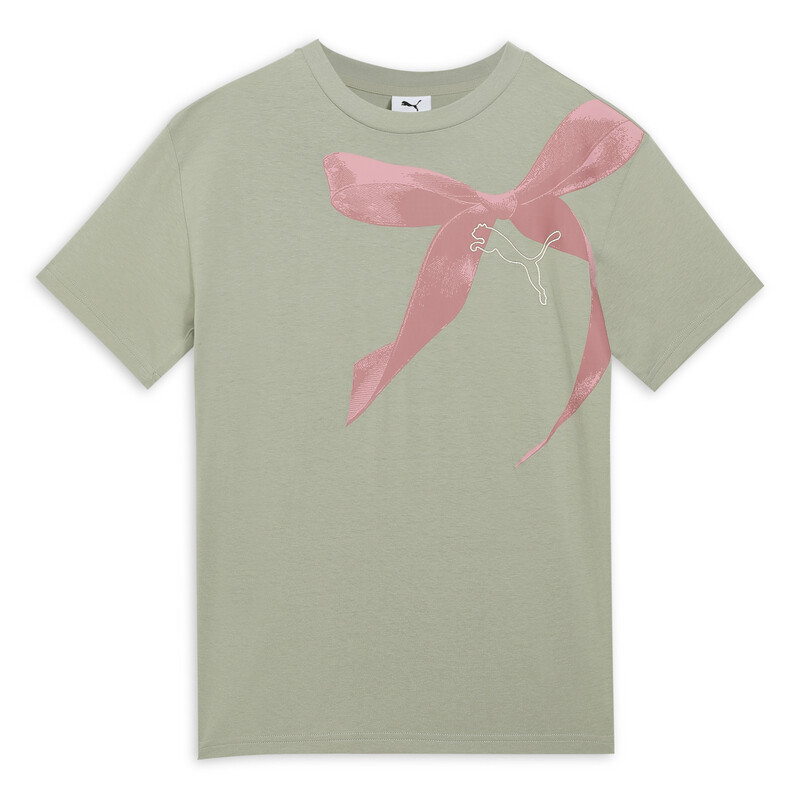PUMA BOWTIQUE Girls' Relaxed Ribbon Detail Tee
