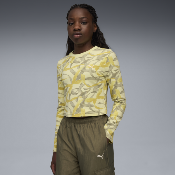 Bowtique Longsleeve Tee Youth, Gold Moon, large-ZAF