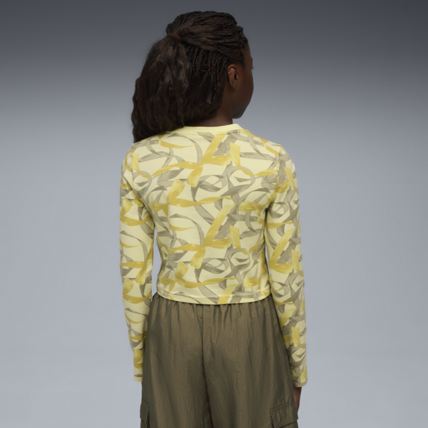 Bowtique Longsleeve Tee Youth, Gold Moon, large-MEX