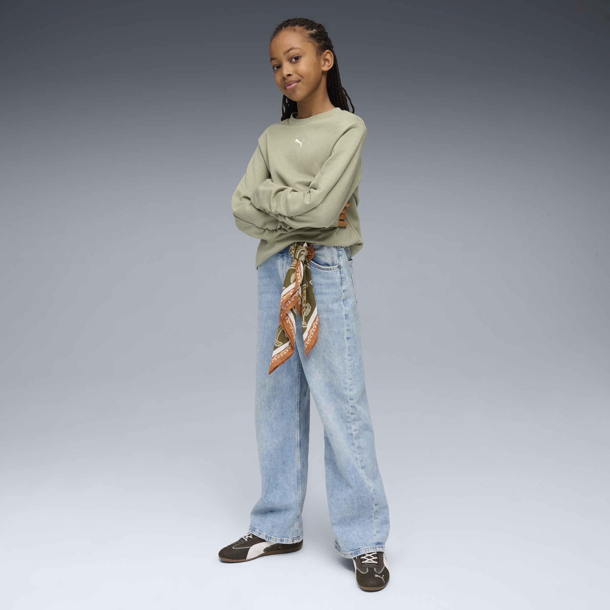 PUMA Bowtique top met ronde hals voor Dames, Maat 9-10Y thumbnail 4