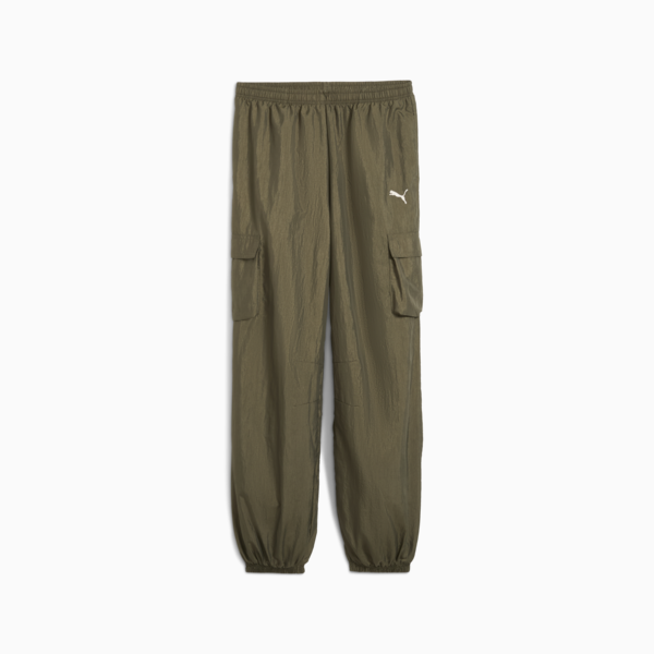 Bowtique Woven Cargo Pants Youth, Loden Green, large-ZAF