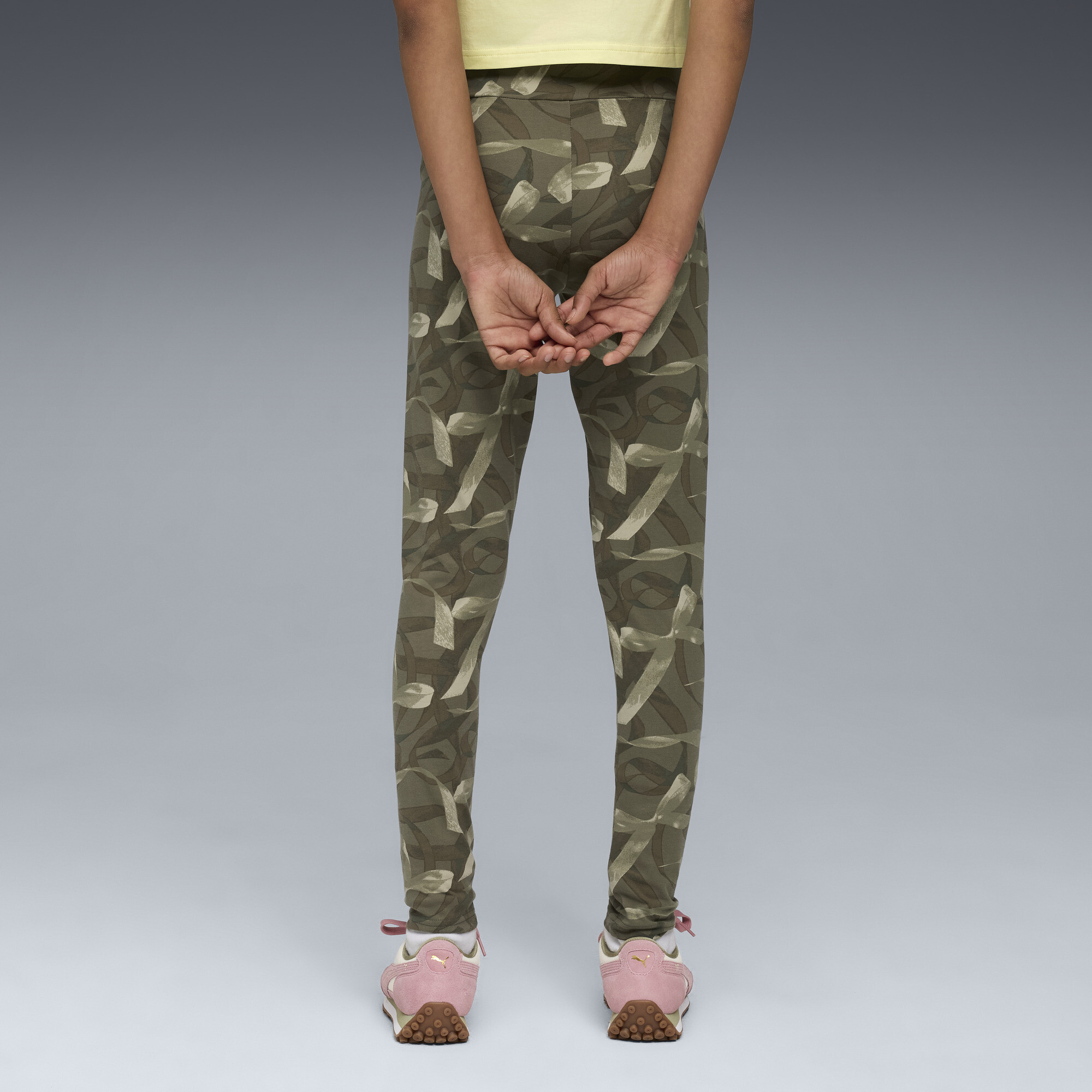 PUMA Bowtique legging met hoge taille voor Dames, Groen, Maat 15-16Y thumbnail 5