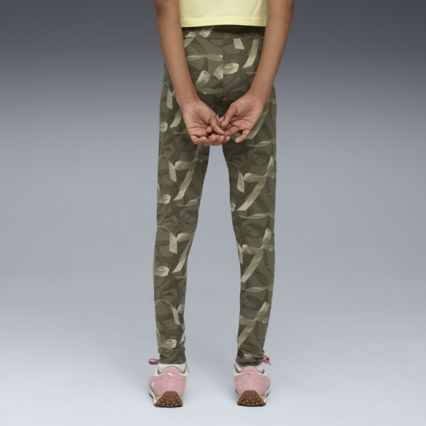 Bowtique High Waist Leggings Youth, Loden Green, large-MEX
